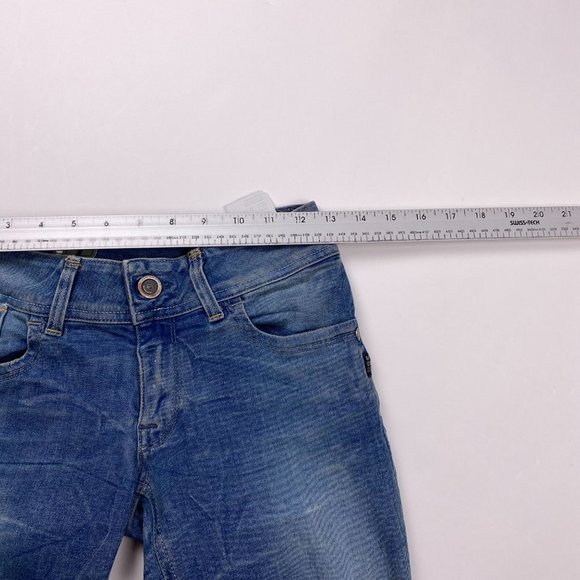 NEW G-Star Lynn Skinny Jeans Womens 27 x 32 Medium Aged Blossom Super Stretch - Picture 9 of 14